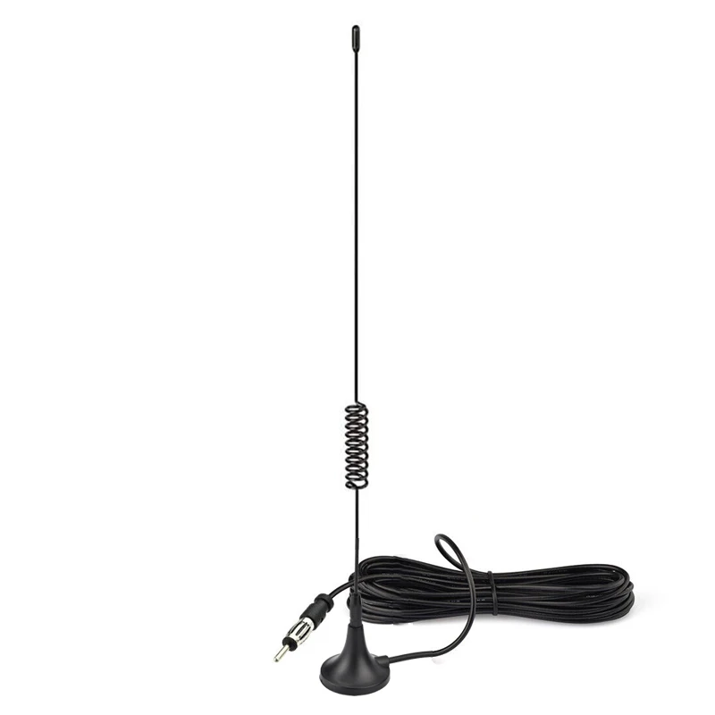 

Universal FM AM Radio Antenna Aerial Magnetic Mounting Base Black for Truck Car Vehicle Adjustable Angle