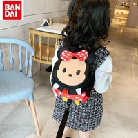 bandai minnie cute cartoon canvas bag childrens lightweight adjustable traction rope anti lost backpack