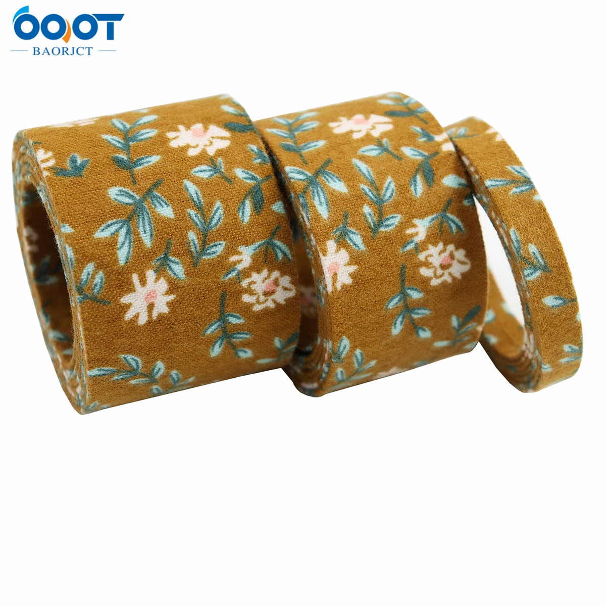 Двусторонняя Цветочная утолщенная тканевая лента 5 ярдов 50 мм сделай сам зажим