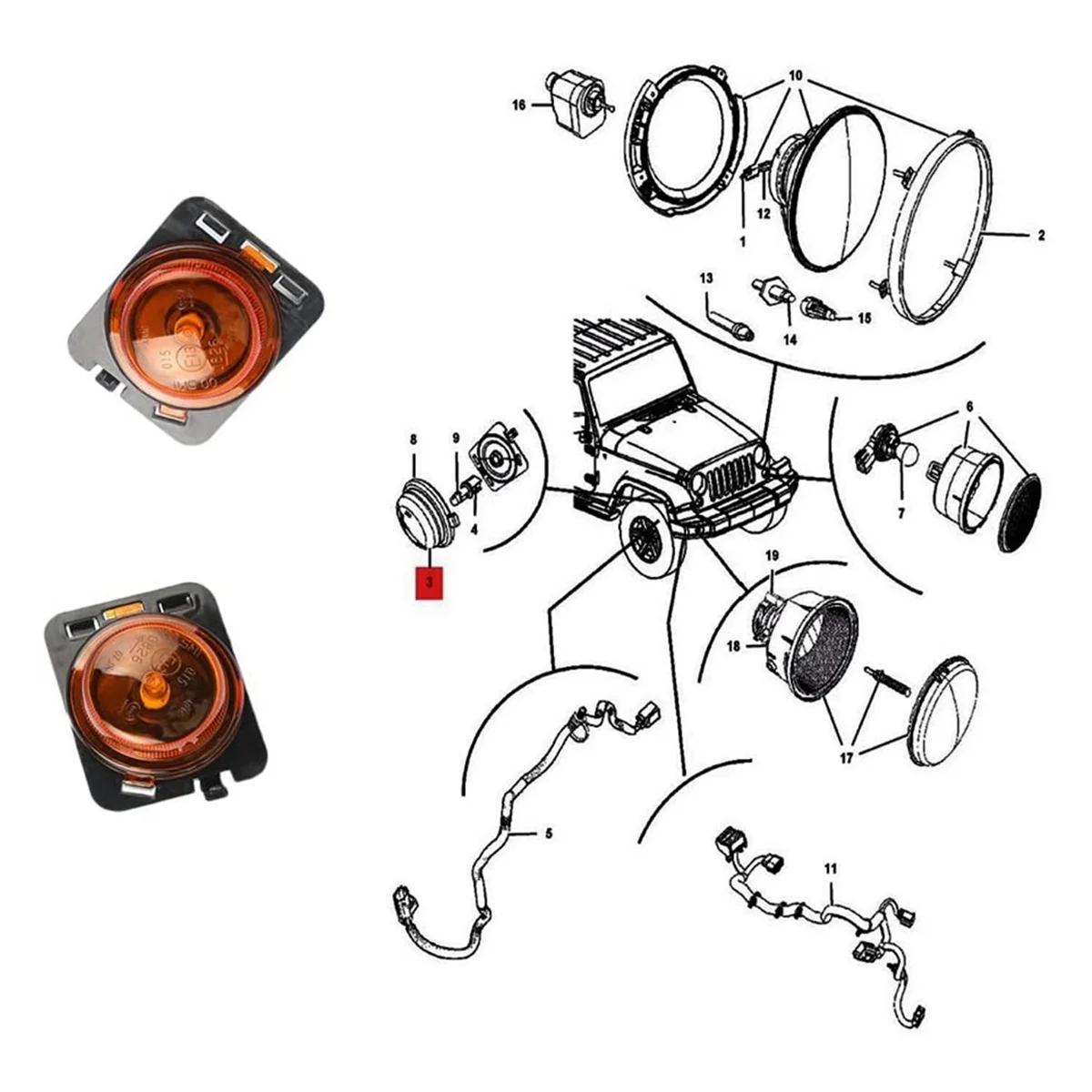 Боковой маркер автомобиля угловые указатели поворота на крыле боковые переднее