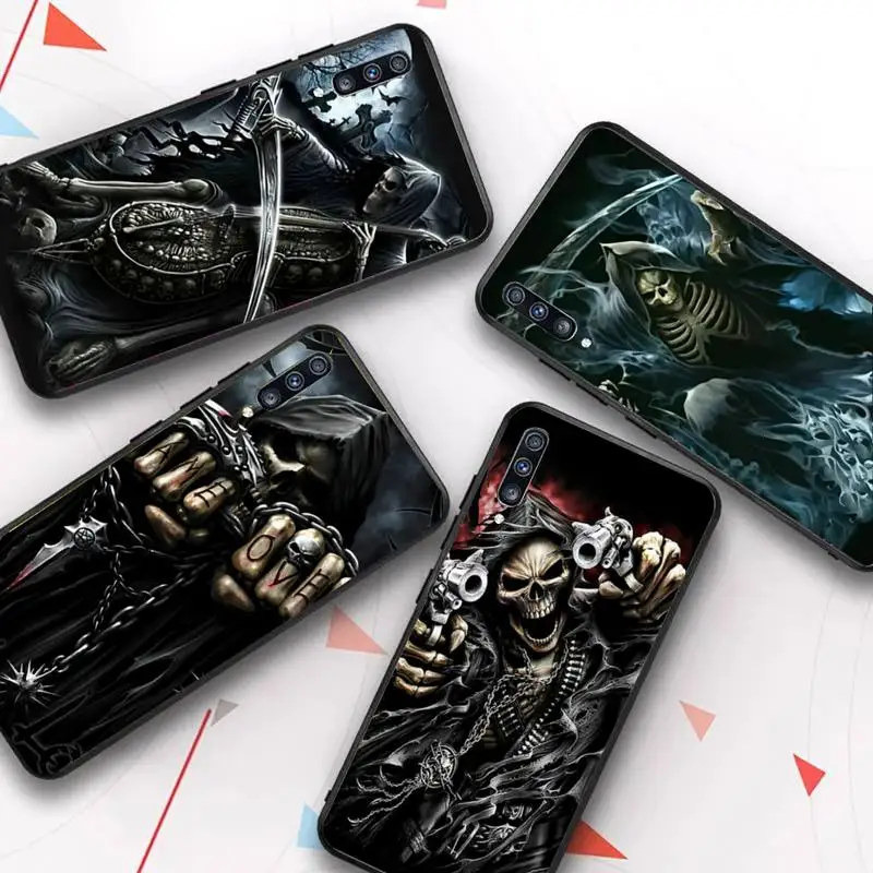 

Grim Reaper Skull Phone Case for Samsung A51 A30s A52 A71 A12 for Huawei Honor 10i for OPPO vivo Y11 cover