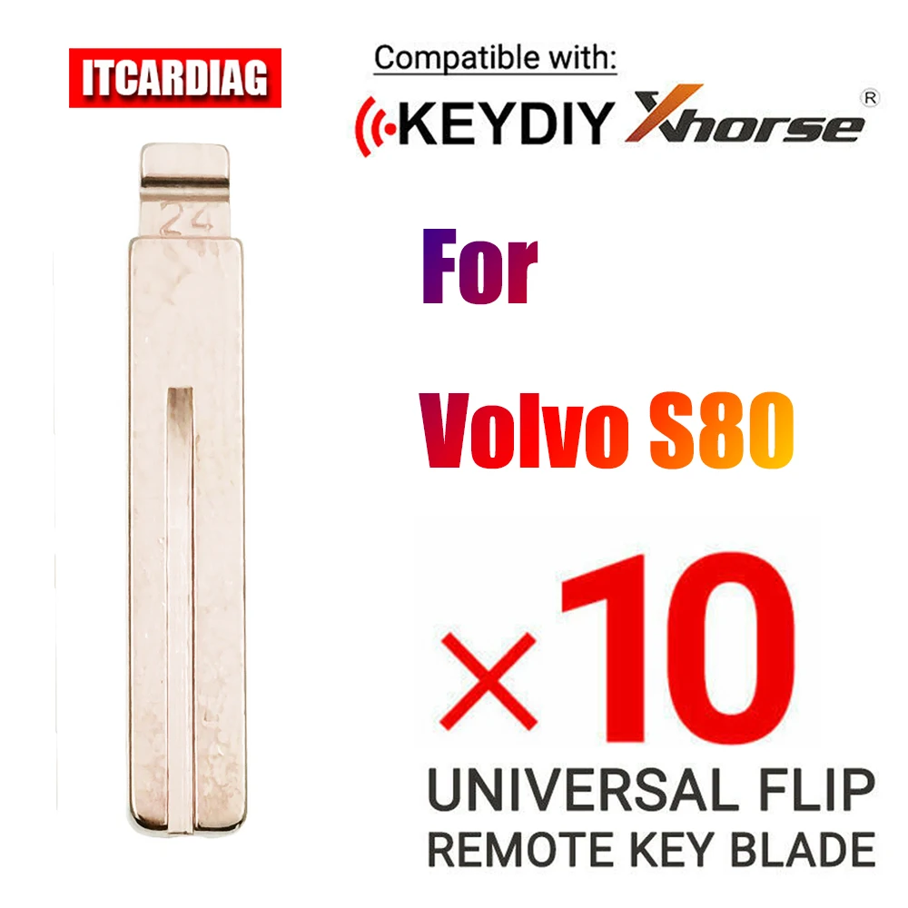 

10 шт./лот № 24 необработанный ключ 24 # NE66 для Volvo S80 гравировка линии чистые резки зубцов для Lishi 2 в 1 инструмент
