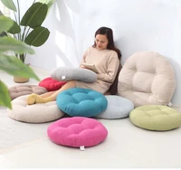 applicable in four seasons linen 4 buttons futon cushion thickened household balcony round japanese floor tatami on the ground