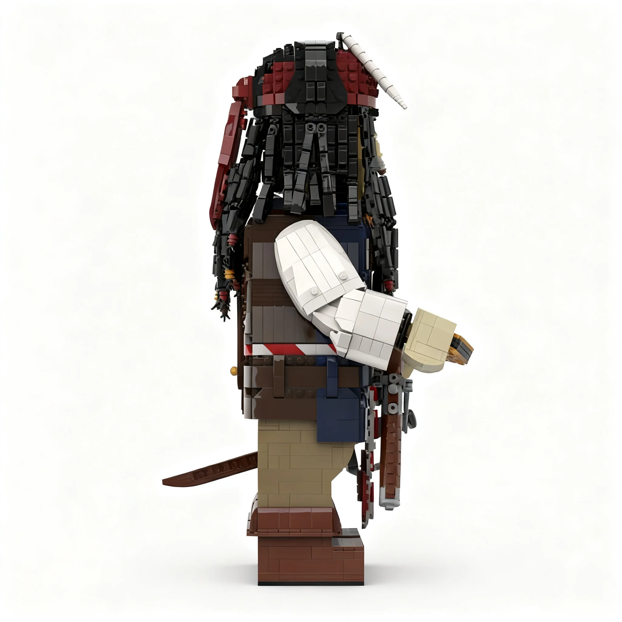 Фото 3779 деталей MOC Disney Пираты Капитан Джек Спарроу Мегафигурка Модель Конструктор Рождественский Подарок Игрушки Архитектура DIY Подарок на День Рождения №3