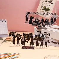 anime tokyo revengers family figure acrylic stand manjiro ken takemichi hinata model plate desk decor standing fans collection