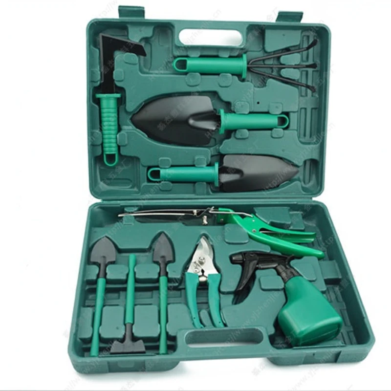 

New ten-piece gardening tool set garden utensils shovel rake spade scissors watering can multi-purpose garden supplies