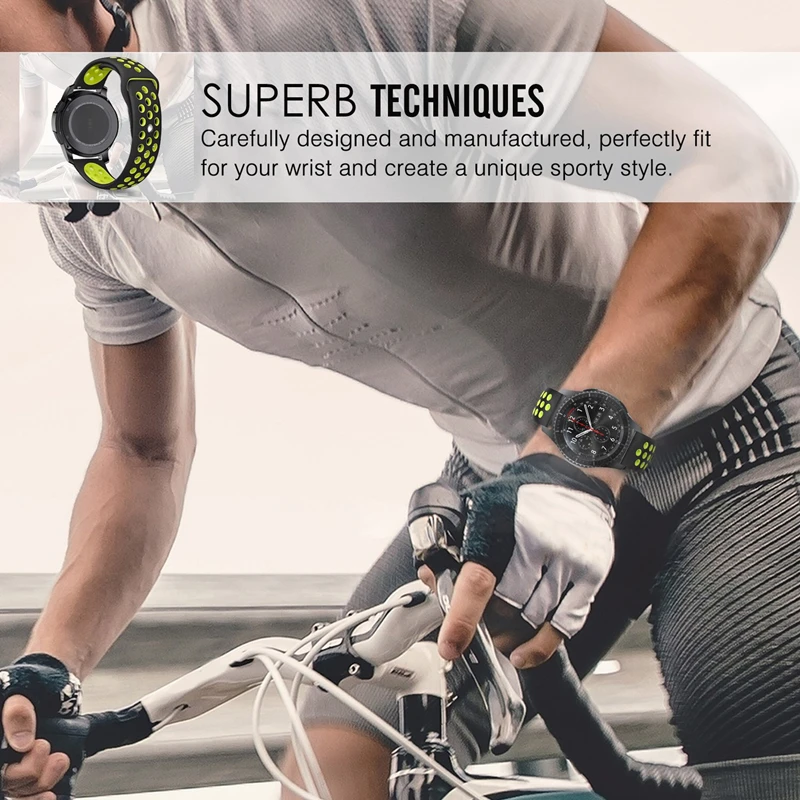 Фото Силиконовый ремешок для Amazfit GTS 3/2/2e/GTS2 Mini/GTR 42 мм/47 мм/GTR 3/3 Pro/2/2e, спортивный браслет для часов Amazfit ремешок bip №4