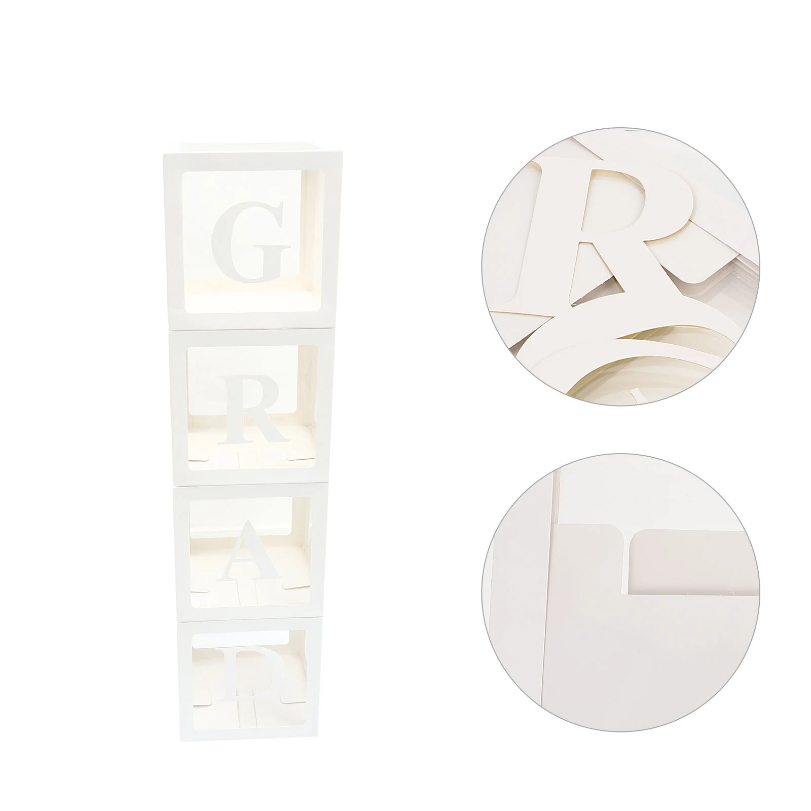 

Balloon Boxes Box Party Graduation Grad Decor Balloons Block Letter Congrats Decoration Transparentclass Ornamental Cases Helium