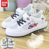 summer boys anime ultraman mesh shoes childrens low top breathable non slip sneakers childrens lightweight casual sports shoes