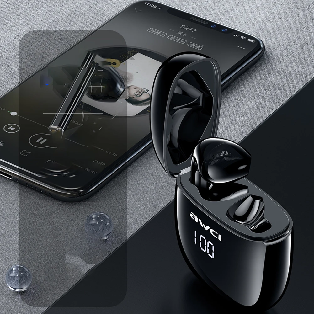 

TWS-Наушники Awei T28P с поддержкой Bluetooth и микрофоном