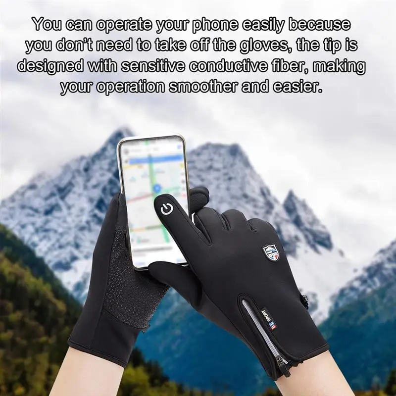 

Warm Winter Ice Fishing Gloves Waterproof Weatherproof Coating Windproof Breathable Full Finger Non-slip Carp Outdoor Fishing