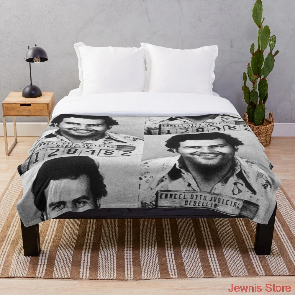 

Одеяло с принтом Пабло Эскобара, супер мягкое одеяло для семейного автомобиля и дивана, летнее офисное одеяло