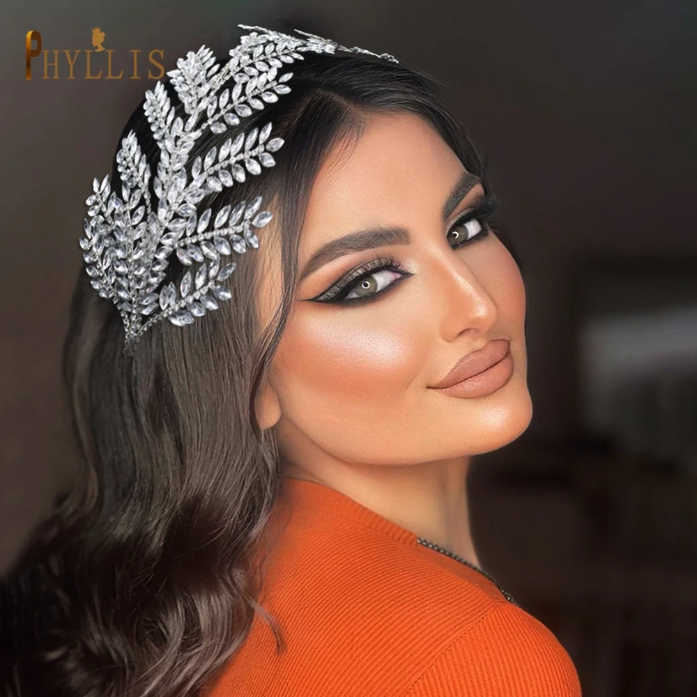 

A437 Luxury Wedding Tiaras for Women Hairband Baroque Headband Party Prom Headpiece Handmade Bridal Headwear Hair Accessories