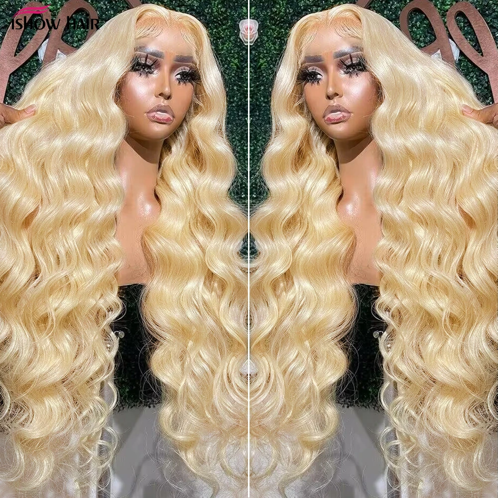Ishow 613 Full Lace Wig 613 HD Lace Frontal Wig 13x6 Glueless 13x4 Brazilian Blonde Body Wave Lace Front Hair Wigs For Women