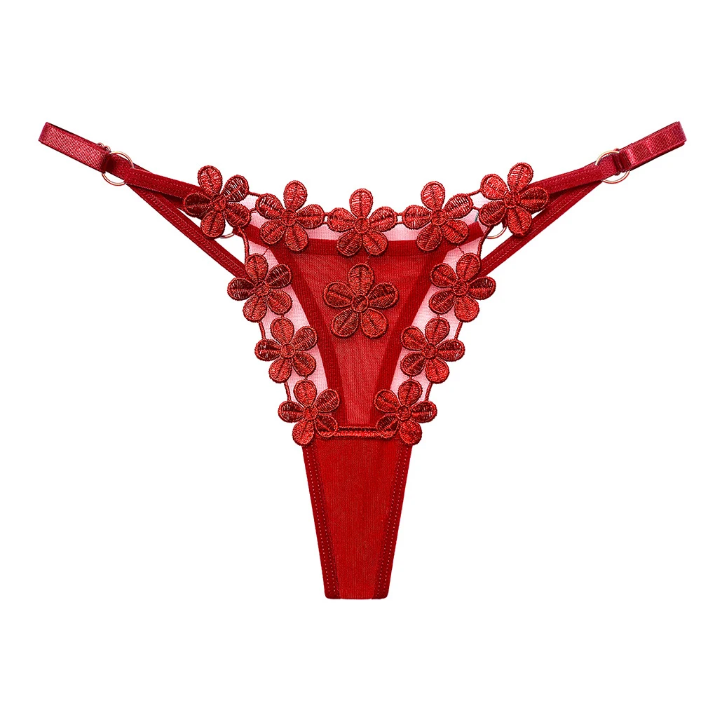 

Womans Ladies Erotic Lace Sexy Adjustable Strap Thong G-String Knickers Panties T-Back Briefs Thongs Buttocks Hollow Underwear