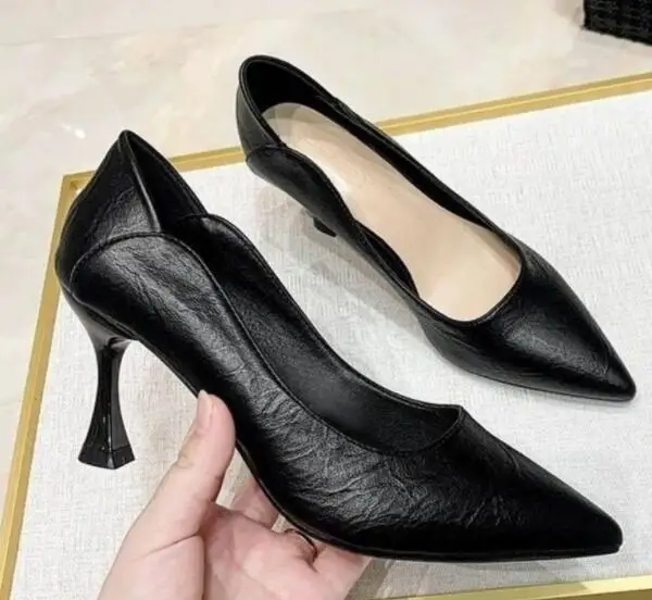 

SunNY Everest High Heels Ladies Dress Shoes Black Shoes