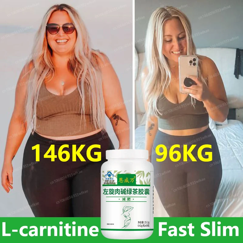 

Fast Weight Loss Capsules Fat Burner Appetite Suppressant for Women & Man Slimming Product L-carnitine Diet Pill Belly Detox