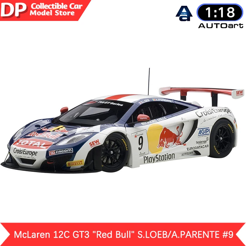 Автоарт 1:18 Mclaren 12C Gt3 &quotКрасный бык&quot S.loeb/a.parente # Коллекционная модель автомобиля