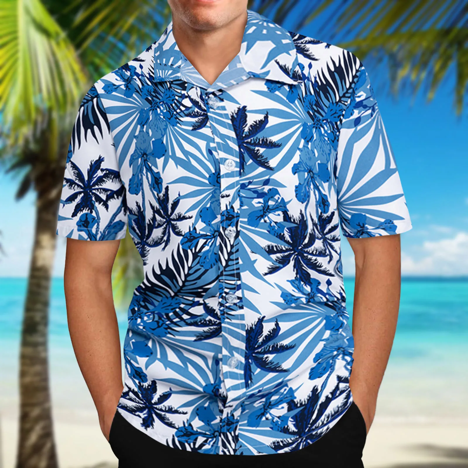 

Hawaiian Beachwear Shirts Beach Shirt Printing Men's Shirts Loose Camisas Hombre Breathable Outfits Blusas Dailywear Streetwear