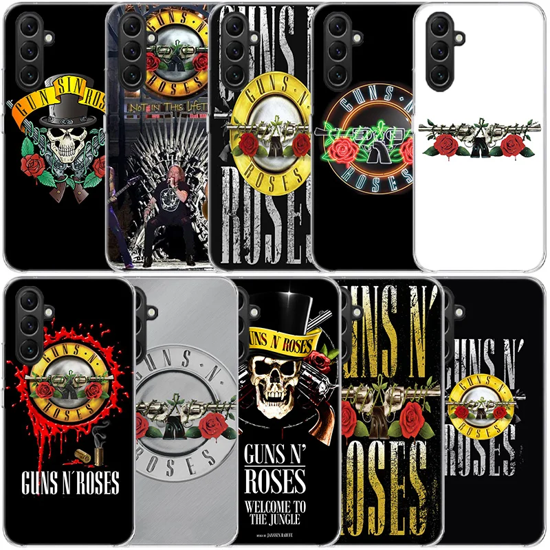 Guns n roses Good Time Clear Phone For Samsung Galaxy A55 A35 A25 A15 A05S A04S A14 A24 A34 A54 A03S A13 A23 A33 A53 A73 A9 A8 A
