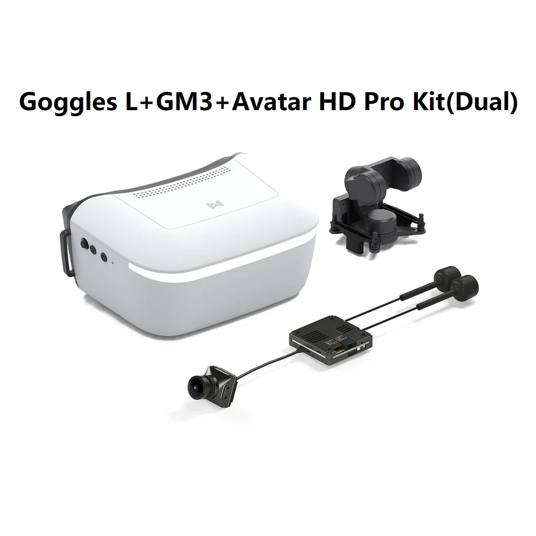 CaddxFPV Walksnail Avatar HD Goggles L + GM3 Three-Axis gimbal + Pro V2 Kit Dual CaddxFPV Walksnail Avatar HD Goggles L + GM3 Three-Axis gimbal + Pro V2 Kit Dual
