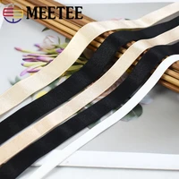2040m meetee 6 40mm nylon elastic band spandex underwear strap bra blindfold soft for diy cloths belt rubber sewing accessories