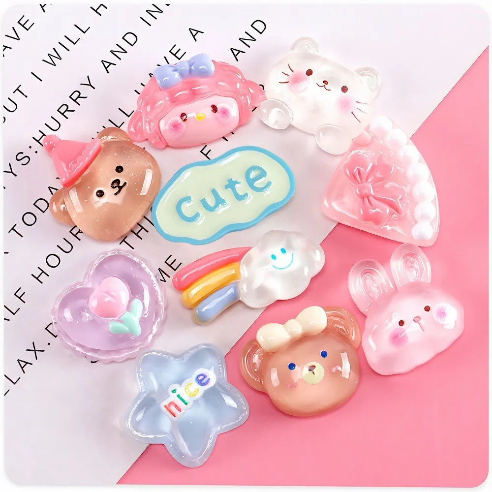 5 шт. miniso аниме кролик медведь Кот Мультфильм фотография для diy искусственные