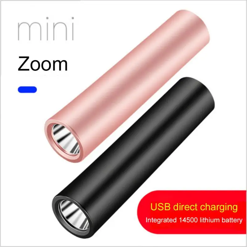 

Mini Flashlight USB Rechargeable LED Flashlight Waterproof Telescopic Powerful Torch Lamp Outdoor Work Zoom Portable Torch
