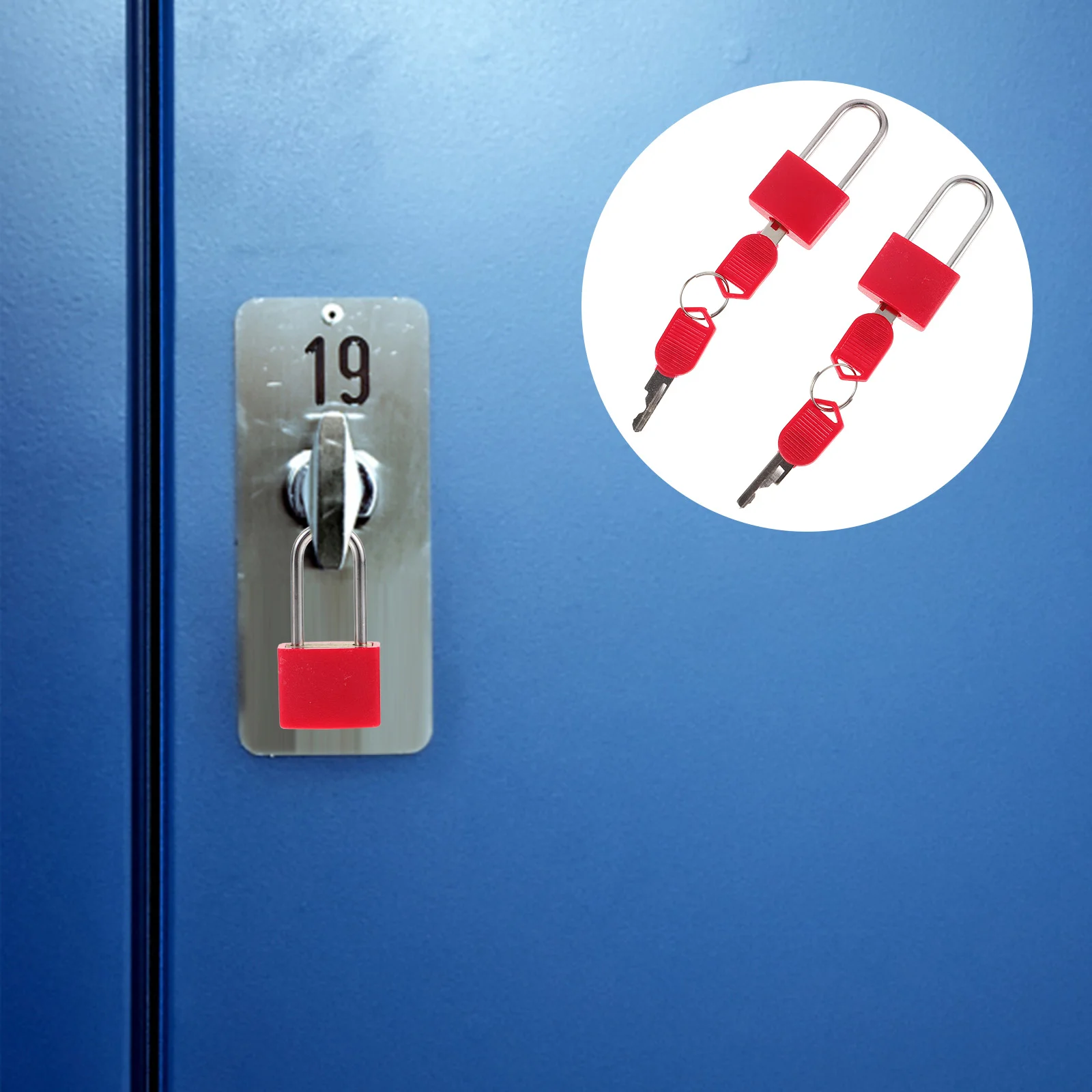 

2 Sets of Small Padlocks Luggage Locks with Keys Luggage Locks Diary Safety Padlock