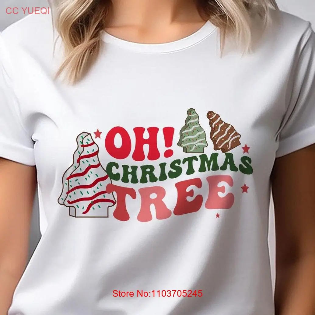 Хлопковая футболка NoEnName_Null Oh Christmas Tree Cake Lil Debbie Bella