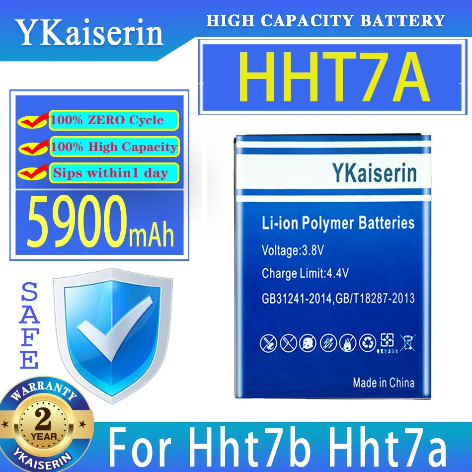 

Сменный аккумулятор ykaisсеребрин 5900 мАч HHT7A для Hht7b Hht7a мобильный телефон Bateria