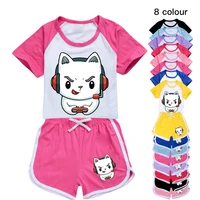 girls boys fun squad game outfit 2022 summer clothing set kids sports t shirtpants 2 piece set baby clothing outfits pyjamas