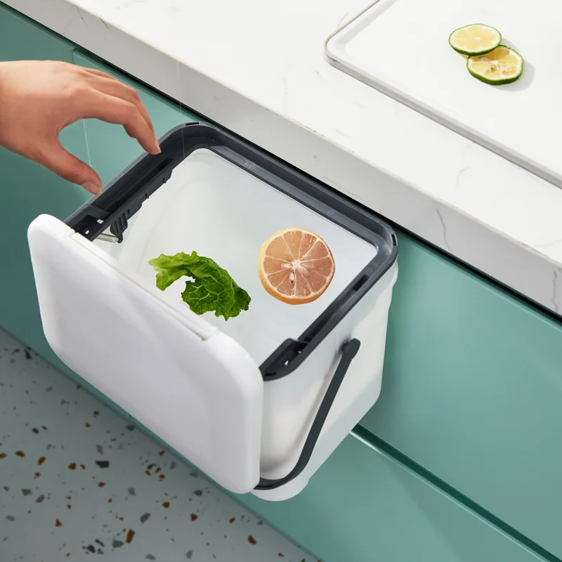 Прочная Бытовая корзина для мусора бытовое мусорное ведро Кухонное подвесное