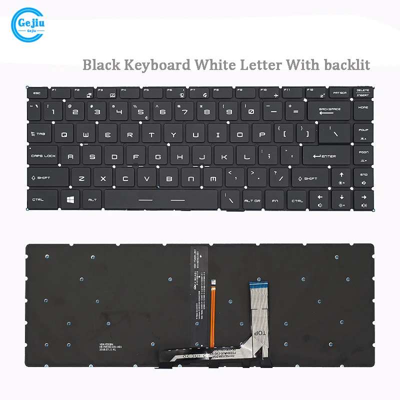 Новая клавиатура для ноутбука MSI Stealth GS65 MS-16R1 PS63 P65 GF63 8RC 8RD 8RE 8RF GF65 8SC PS42 MS-16R2 MS-16R3 MS-16Q4