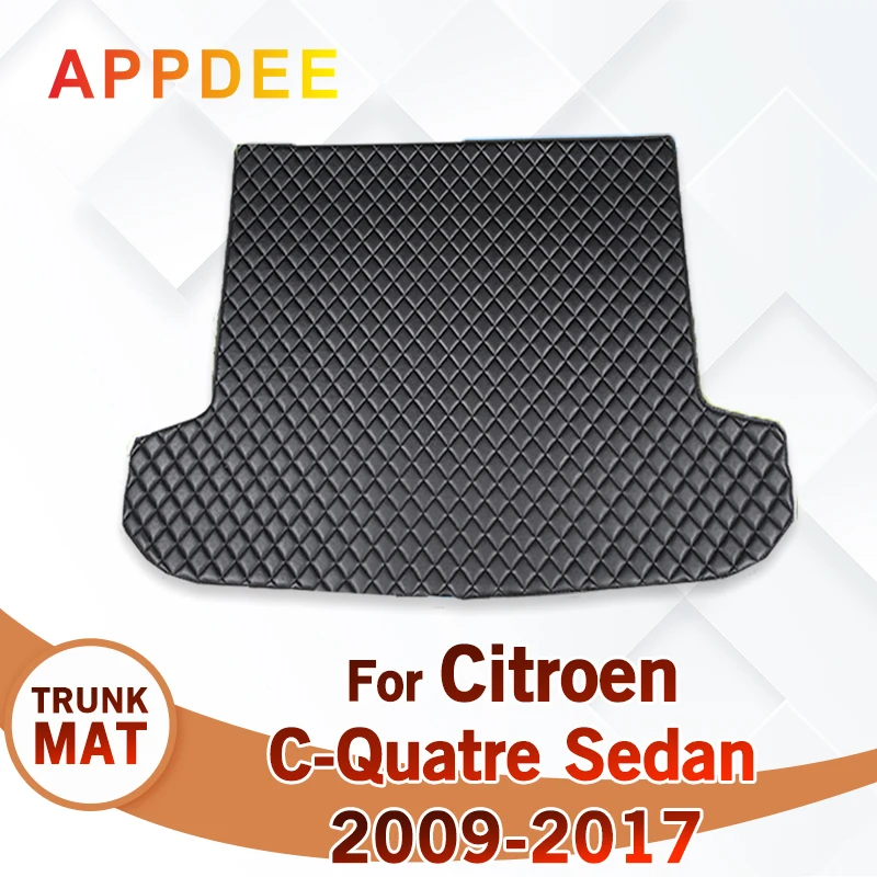 Коврик в багажник автомобиля для Citroen C-Quatre Sedan 2009-2017 16 15 14 13 12 11 10 автомобильные