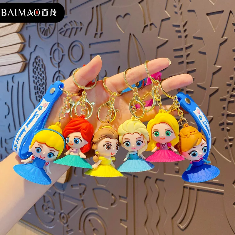 

Creative New Disney Anime Figure Frozen Elsa Anna Cartoon Keychain Pendant Accessories Children's Toys Birthday Gifts