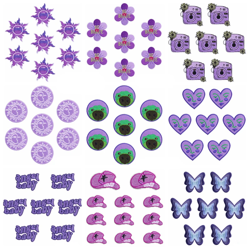 10 шт./партия термоклейкие нашивки для одежды