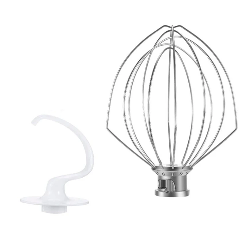 

Hot SV-Mixer Replacement Parts For Kitchenaid K5AB/K5AWW,Wire Whisk,Dough Hook For Kitchenaid Mixer 4.5QT