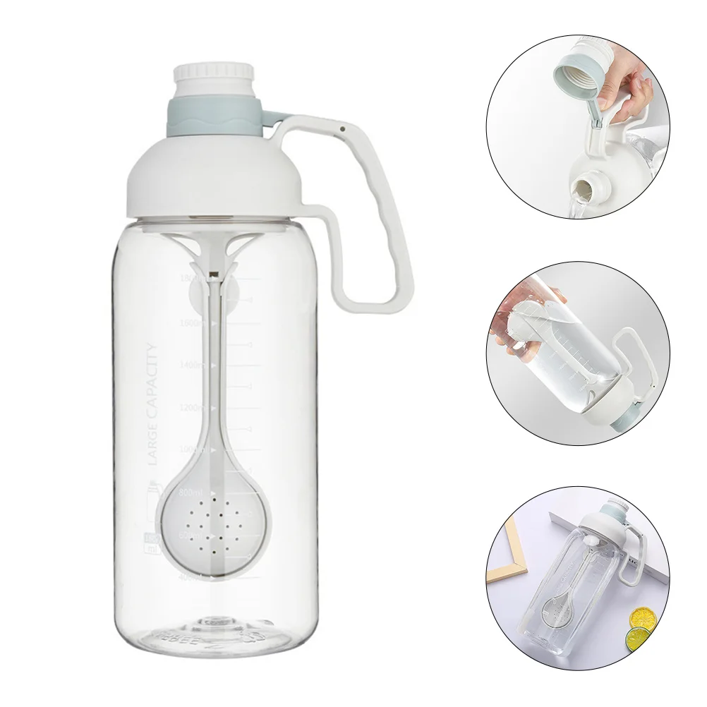 

1 Set of Large Capacity Water Bottle with Straw Water Container for Sports