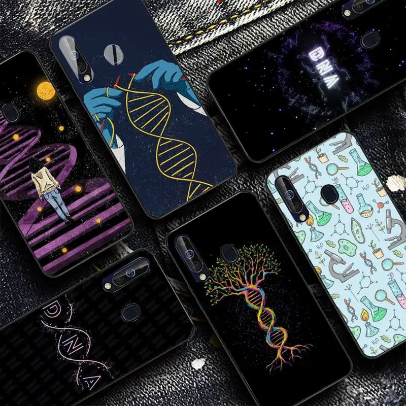 

MaiYaCa Retro DNA Science Illustration Phone Case for Samsung S20 lite S21 S10 S9 plus for Redmi Note8 9pro for Huawei Y6 cover