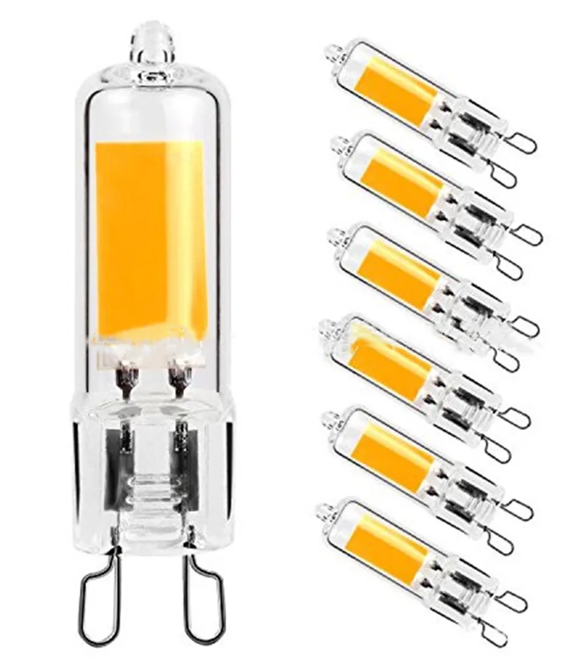 Super Bright G9 LED Light Bulb 6W 9W 12W15W 220V Glass Lamp  Constant Power Light LED Lighting G9 COB Bulbs