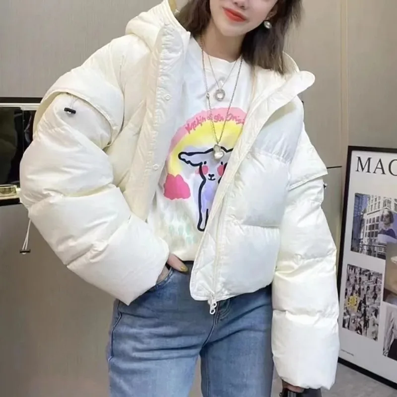 

Женская однобортная парка с подкладкой, винтажная теплая куртка с круглым вырезом, Повседневная тонкая верхняя одежда, зима 2023