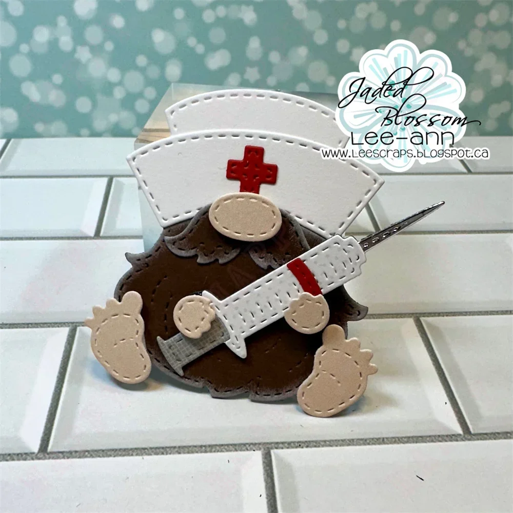 Гном медицинское украшение кластерный штамп новый металлический трафарет для