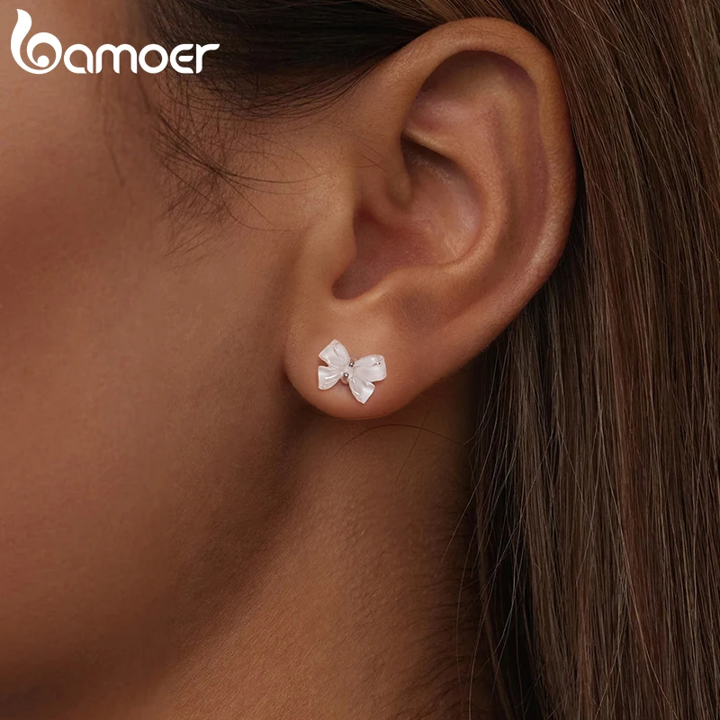 Женские гипоаллергенные серьги-гвоздики из стерлингового серебра 925 пробы с