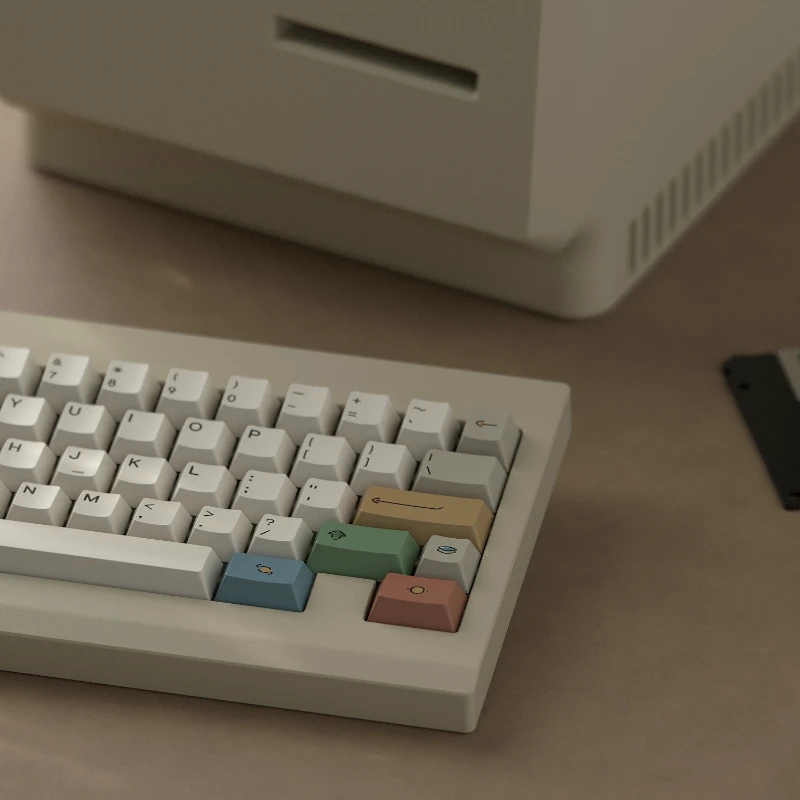Фото Набор колпачков для клавиш IRetro, PBT Cherry Profile, оригинальные колпачки для клавиш ручной работы на заказ, аксессуары для механической клавиатуры, подарок «сделай сам» №4