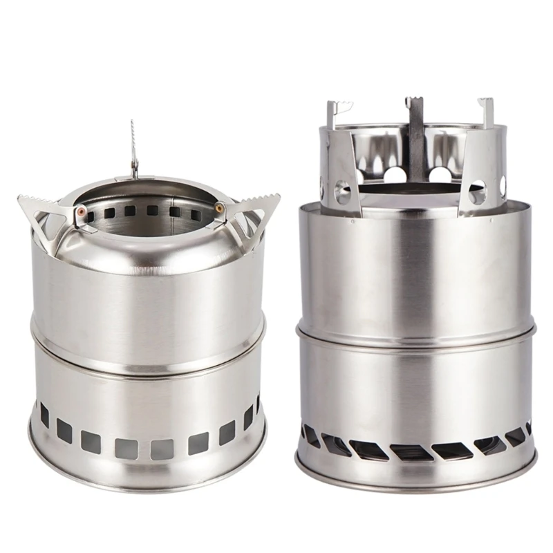 

Outdoor Camping Equipment Windproof Wood Stoves Furnace Deconstructable Portable Picnic Stoves Cross Border Cooking Gas Burner