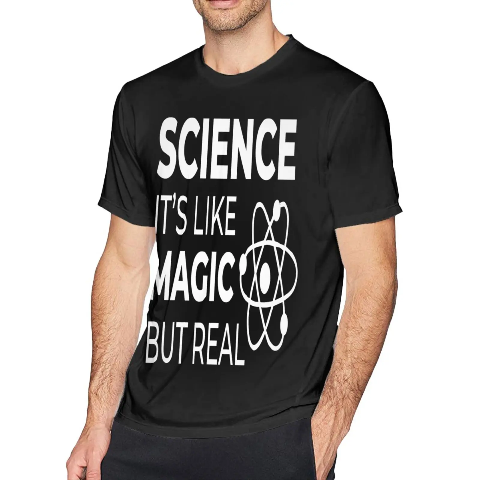 

Футболка Like Magic But Real Fit Мужская, аниме футболка, рубашки для мужчин, мужская одежда, одежда большого размера
