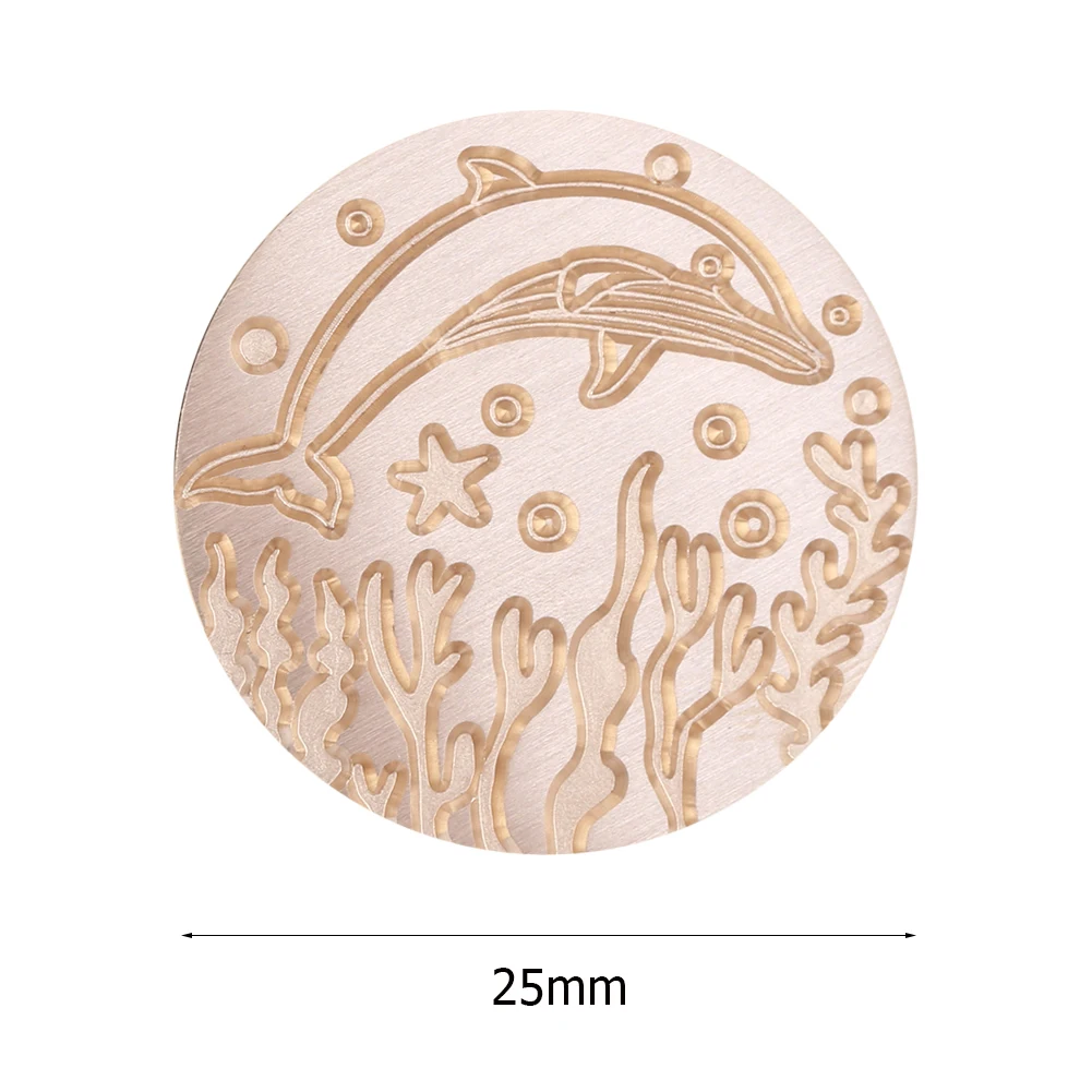 Морская круглая восковая печать в стиле ретро 25 мм искусственная краска для