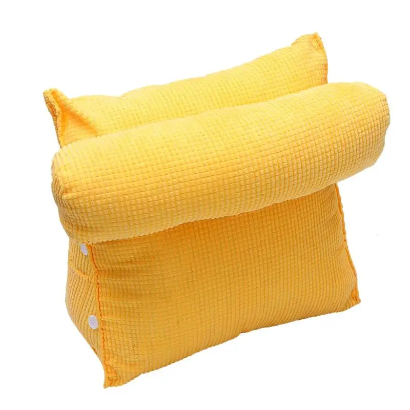 

1pc Cozy Reading Soft Triangular Waist Rest Car Cushion Cushion for Living Room Bedroom Home Decor