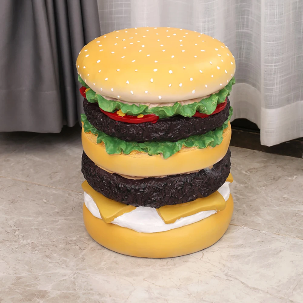 

Полимерный гамбургер, маленький стол, детский стул, украшение для дома, гостиная, Декор, мебель для спальни